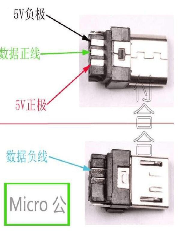 micro usb接線(xiàn)圖