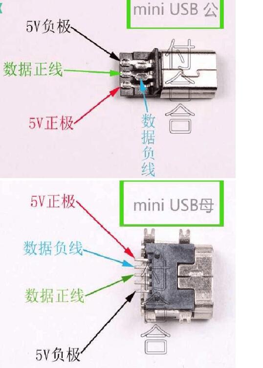 micro usb接線(xiàn)圖